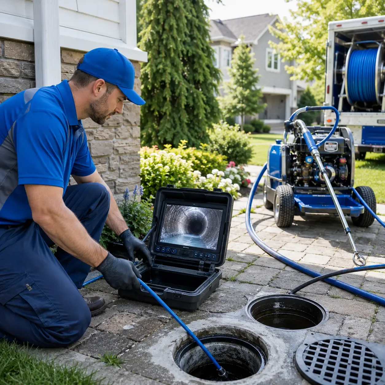 Outdoor drain cleaning professionals serving Centerpoint, IN